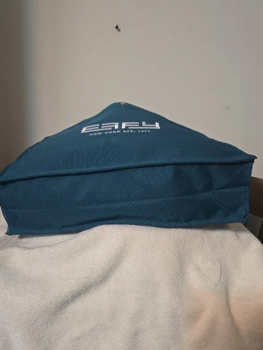 Effy Teal Logo Messenger Tote Bag